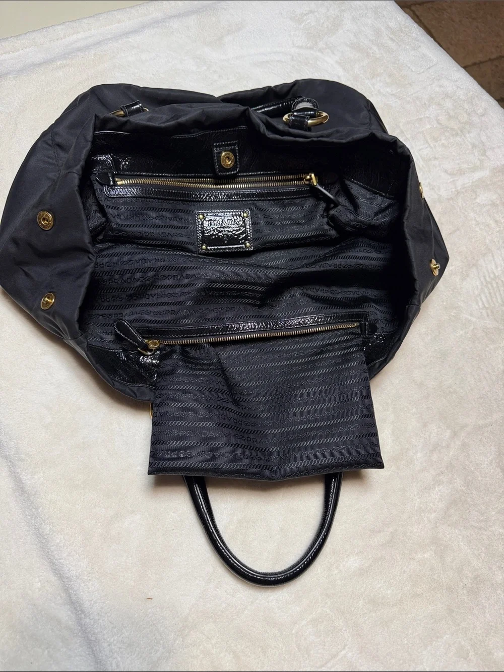 Prada Tessuto Pietre Tote GORGEOUS in Great Pre-Loved Shape See all pics 🙏